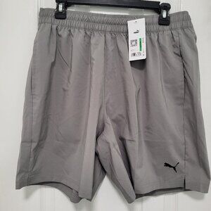 Grey Puma Training Shorts Large